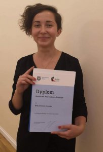 Agnieszka Niewdana - rzecznik Wiślańskiego Skipassu z dyplomem